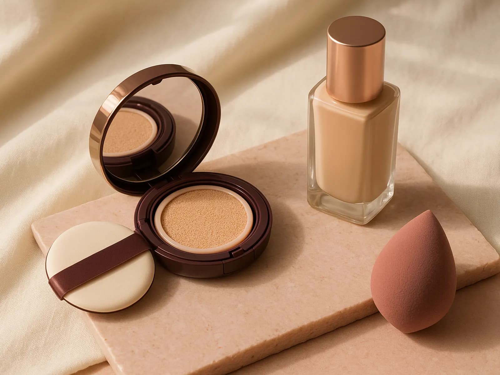 Selfie dengan preview shade cushion W30 dan N25 dari Kira