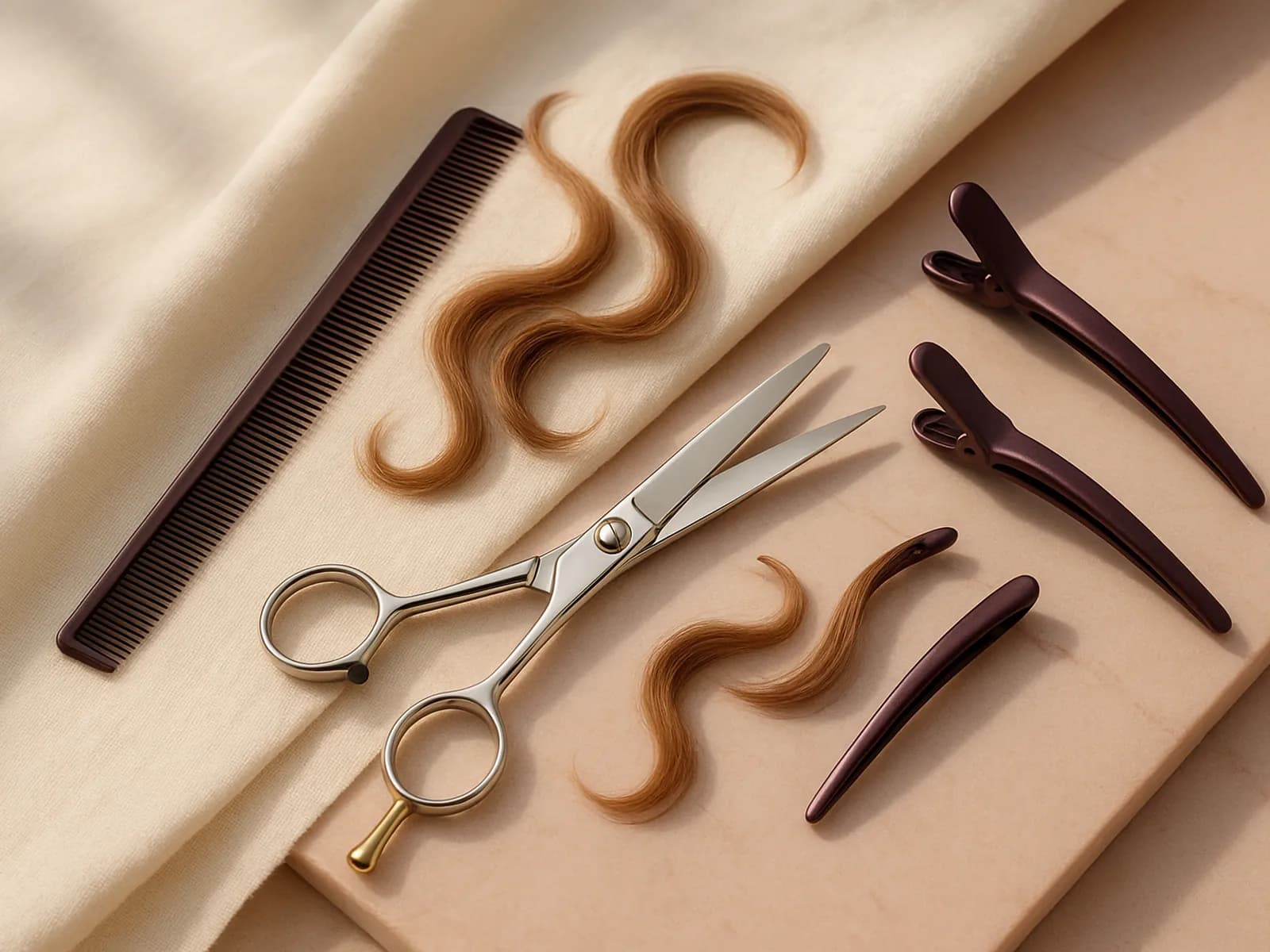 Selfie dengan preview potongan rambut Layer Cut dan Long Bob dari Kira