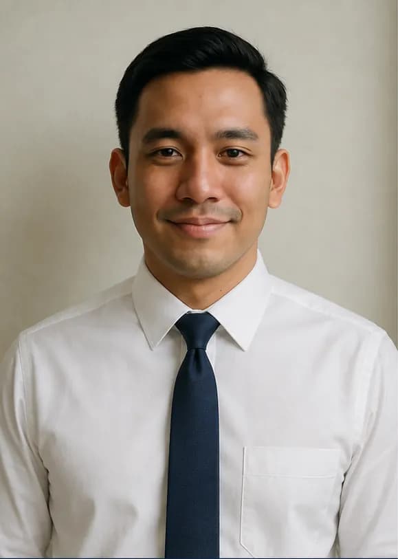 Navy Tie + White Shirt