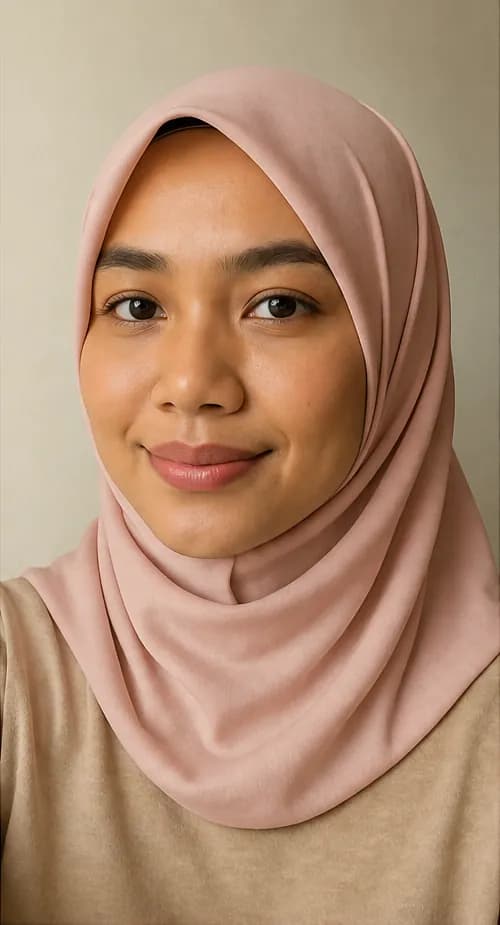 Preview warna hijab: Dusty Pink