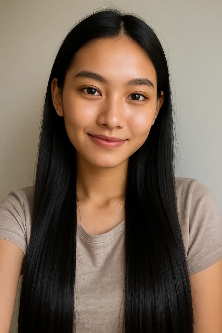 Foto asli sebelum analisa potongan rambut