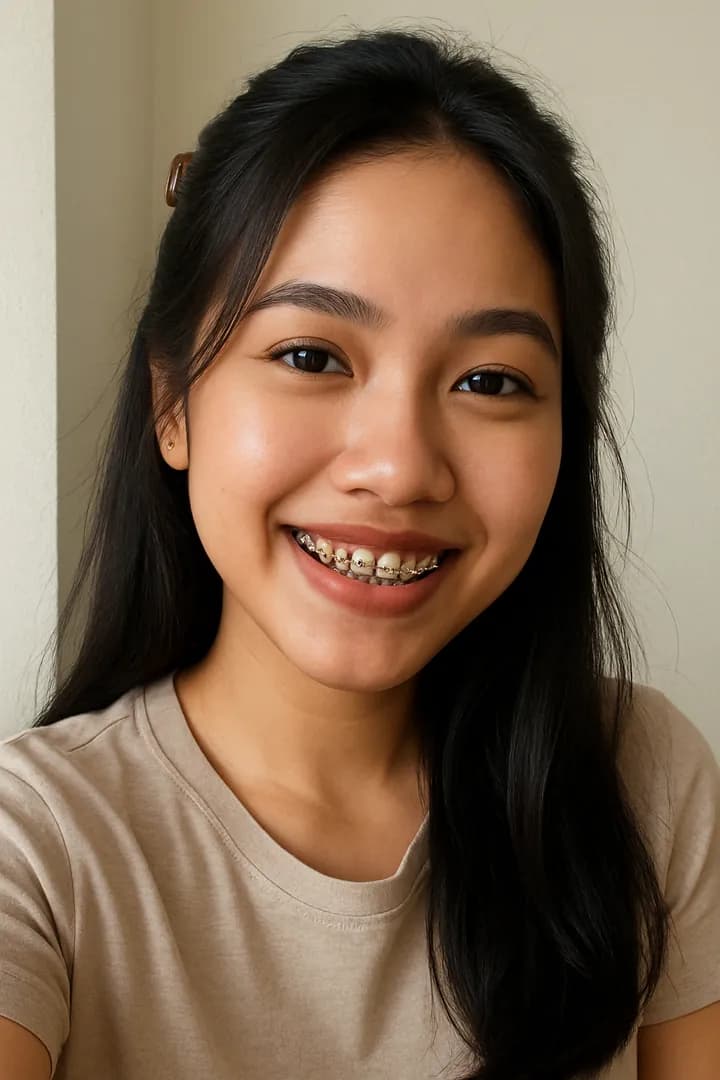 Foto asli sebelum analisa karet behel